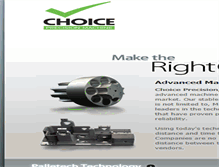 Tablet Screenshot of choiceprecision.com
